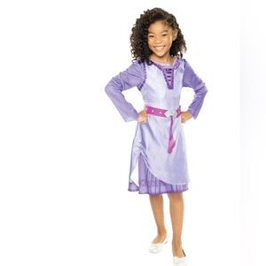 Disney Wish Purple Princess Costume with Pink Belt Accent